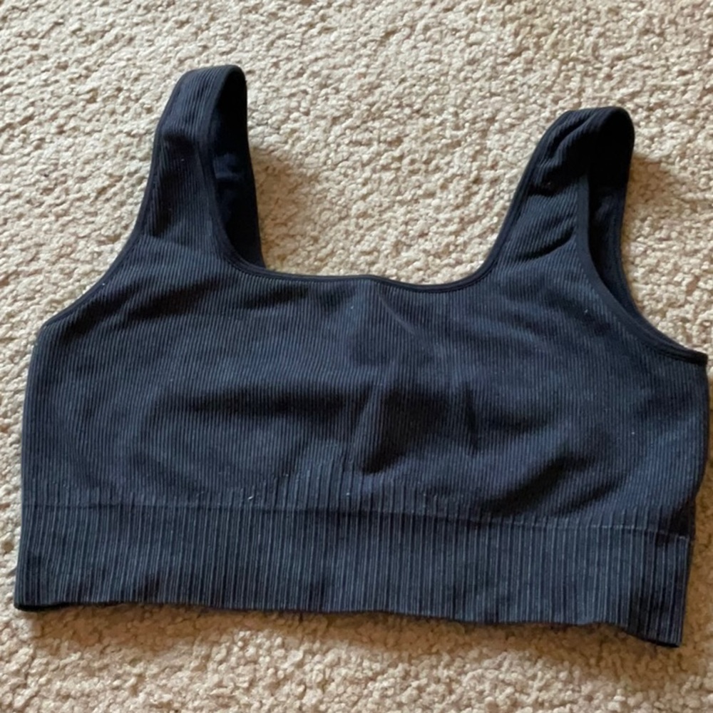 Gray Target Sports Bra